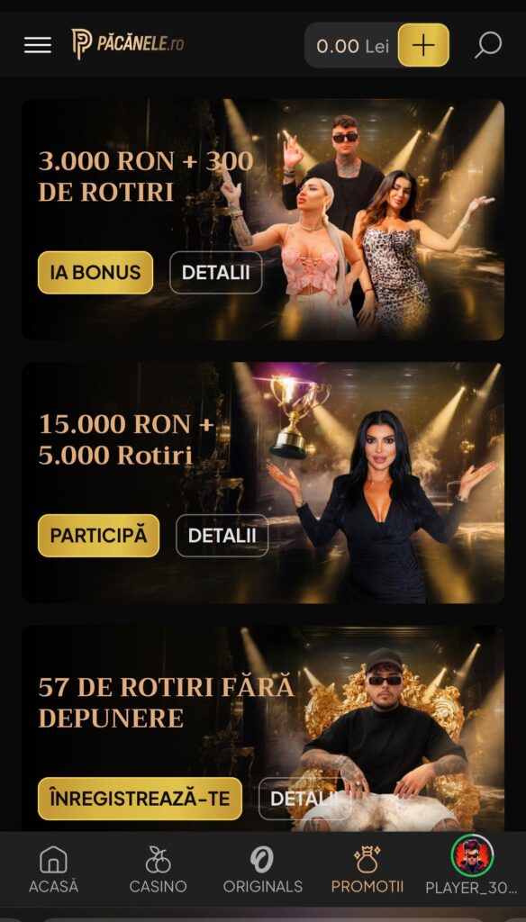 bonusuri pacanele.ro
