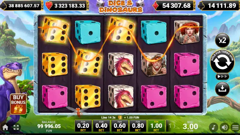 plati dice &dinosaurs