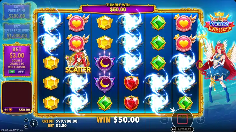 plati starlight princess super scatter