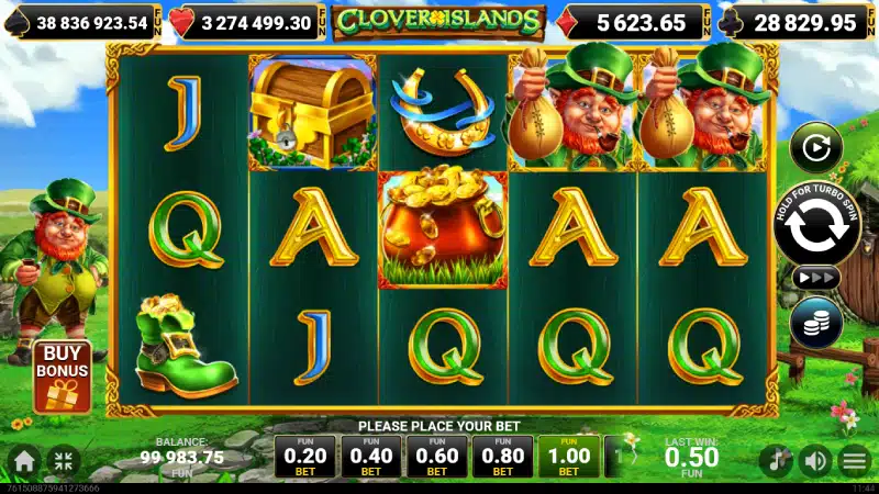 scatter clover islands