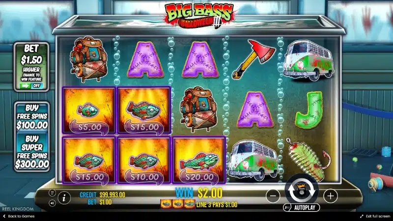 Big Bass Halloween 3 - tabel plăți paytable