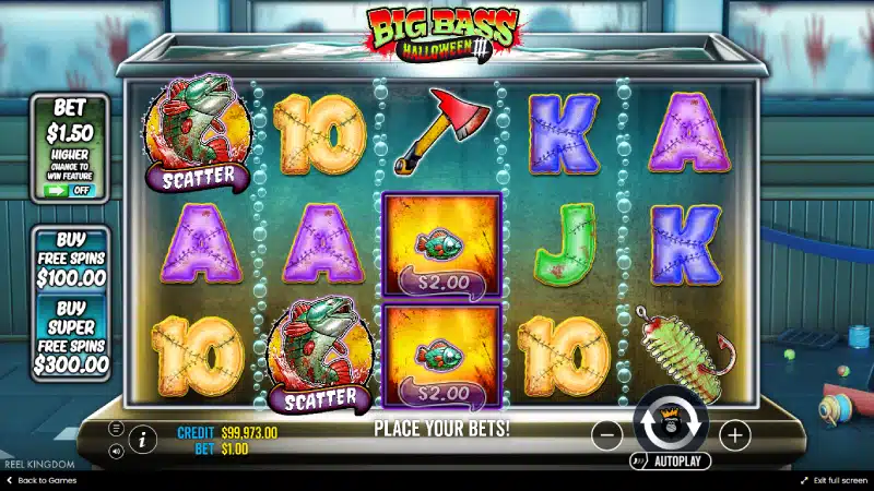 Big Bass Halloween 3 - scatter-uri care declanșează rotiri gratuite