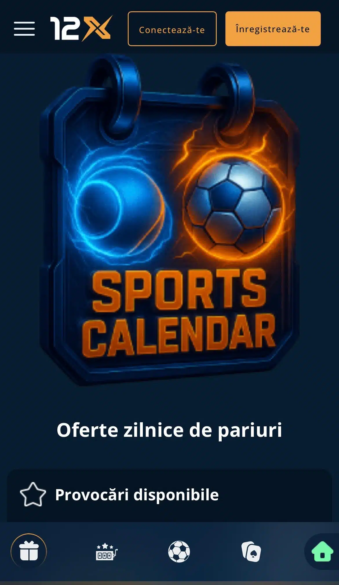 calendar sport 12xbet