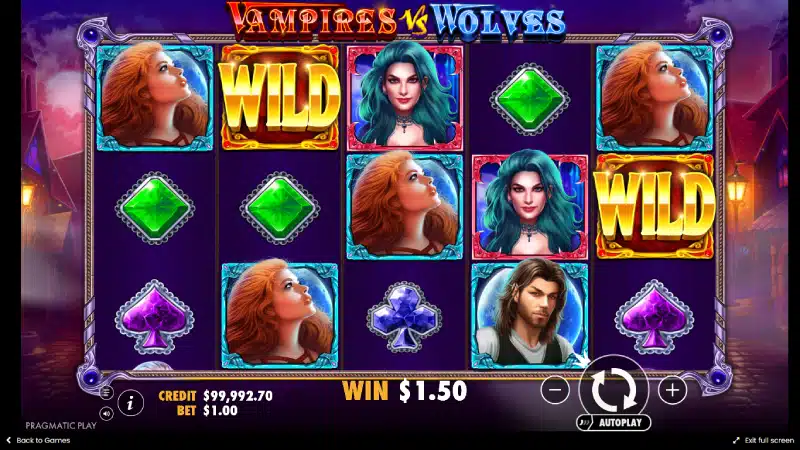 vampires vs wolves plati