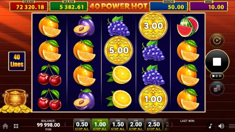 functii speciale 40 power hot golden coins link