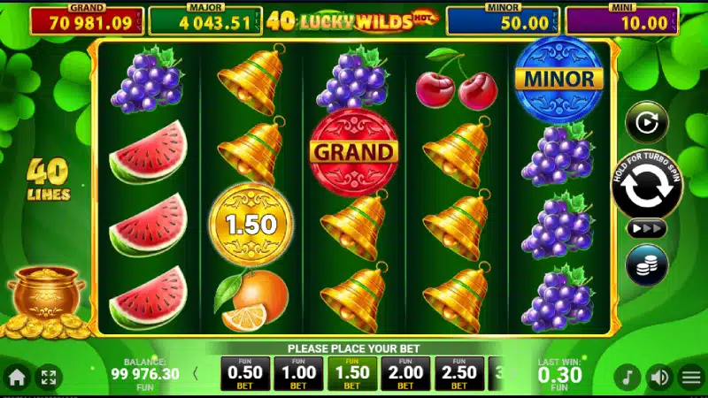 Jackpoturile Golden Coins Link în 40 Lucky Wilds Hot Golden Coins Link - Mini, Minor, Major și Grand