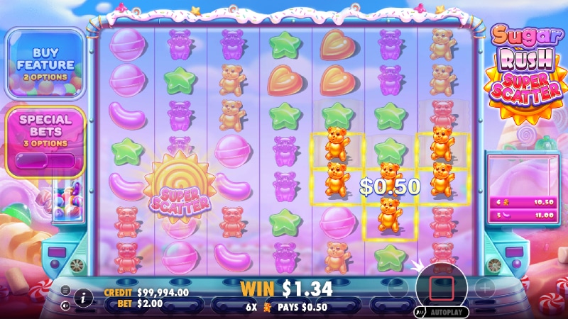 plati sugar rush super scatter