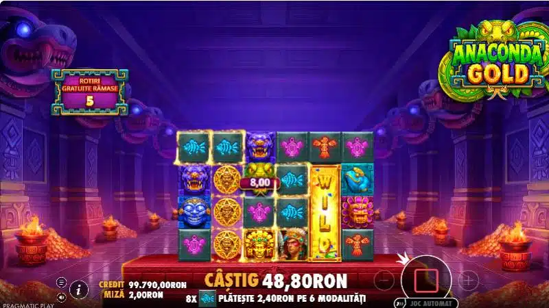 rotiri gratuite anaconda gold