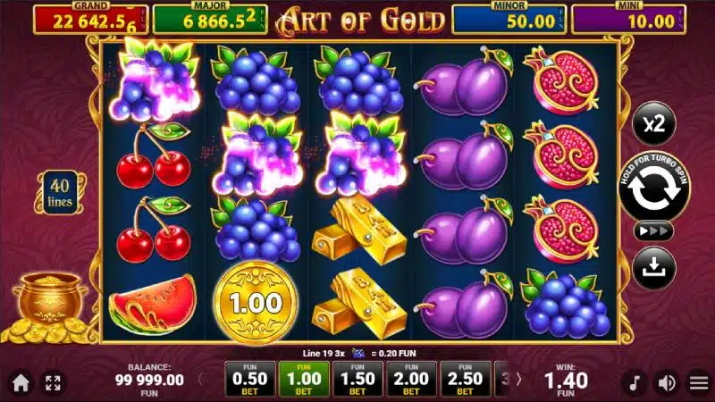 cum câștigi la art of gold golden coins