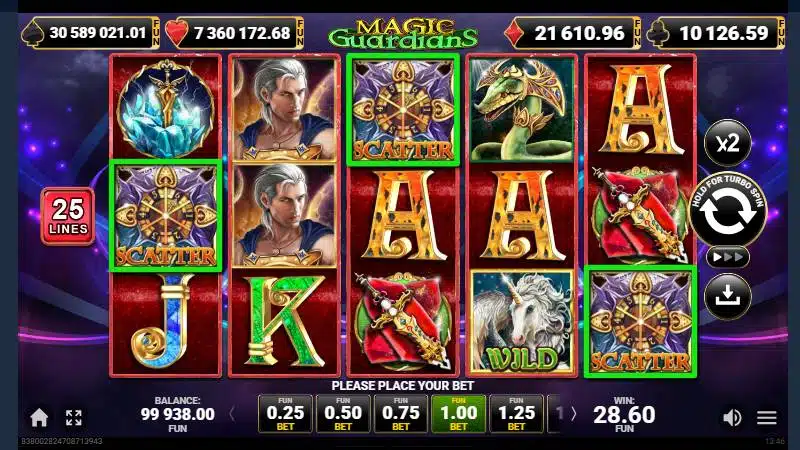 simbol scatter magic guardians