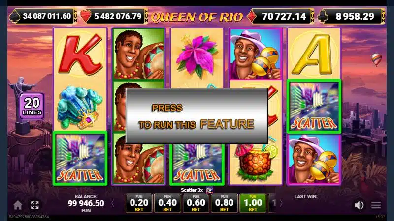 simbol scatter queen of rio