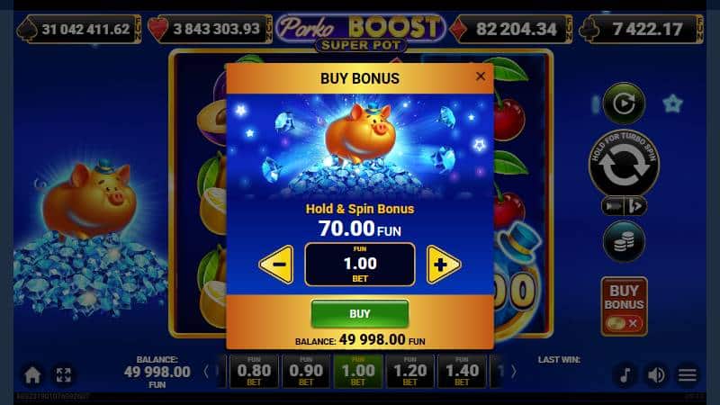 functia de cumparare bonus porko boost super pot
