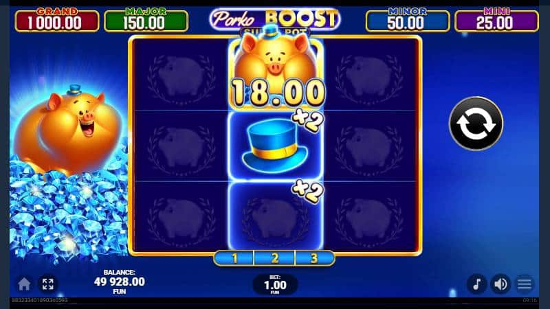 multiplicatori joc bonus porko boost super pot