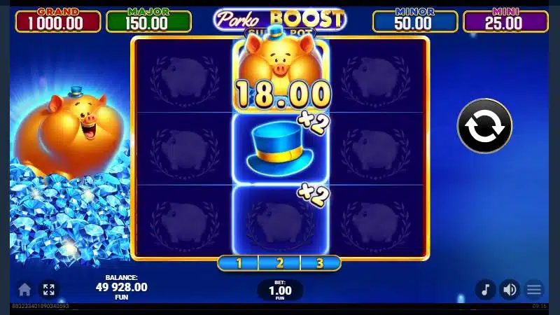 multiplicatori joc bonus porko boost super pot